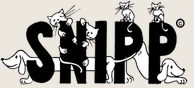 Spay and Neuter Indiana PA Pets (SNIPP) (Indiana, Pennsylvania) logo is “SNIPP” with dogs and cats among the letters