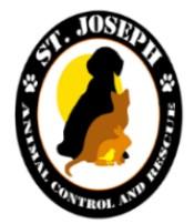 St. Joseph Animal Control and Rescue (St Joseph, Missouri) logo dog cat bunny bird overlay