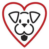 Stray from the Heart (New York, New York) logo is a drawing of a dog face inside a heart