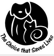 Sumner Spay Neuter Alliance (Gallatin, Tennessee) | logo of black circle, dog and cat silhouettes, the choice that saves lives