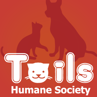 Tails Humane Society (DeKalb, Illinois) logo dog and cat in square