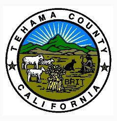 Tehama County Animal Care Center (Red Bluff, California) | logo of green mountain, sunshine, animals, stars, circle