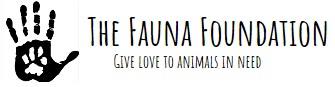 The Fauna Foundation (Malibu, California) logo pawprint on human hand