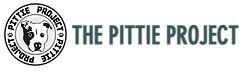 Pittie Project, Inc. (Island Heights, New Jersey) logo black and white dog face in circle with black text