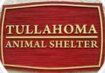 Tullahoma Animal Shelter, (Tullahoma, Tennessee) logo text tan with red background