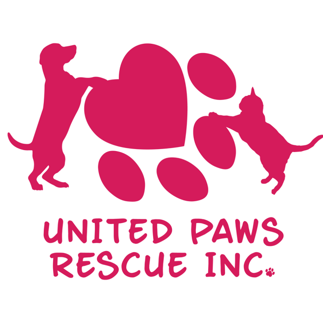 United Paws Rescue Inc (Ocala, Florida) logo cat dog and pawprint