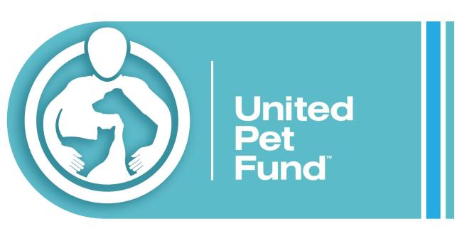 United Pet Fund (Cincinnati, Ohio) logo with person dog and cat in circle
