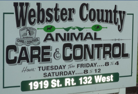 Webster County Animal Care and Control (Dixon, Kentucky) logo with name and address