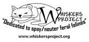 Whiskers Project (Blairsville, Georgia) | logo of cat silhouette, whiskers project, dedicated to spay/neuter feral felines
