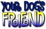 Your Dog's Friend (Rockville, Maryland) | logo of text Your Dog’s Friend in blue, white, yellow
