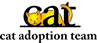 Cat Adoption Team (Sherwood, Oregon) logo with CAT letters and cat cartoon