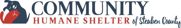 Community Humane Shelter of Steuben County (Angola, Indiana) logo with cat & dog
