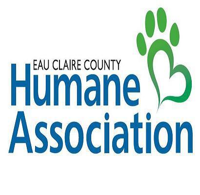 Eau Claire County Humane Association (Eau Claire, Wisconsin) logo with pawprint heart