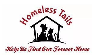 Homeless Tails (Fairfield, New Jersey) logo dog and cat in house help us find our forever home