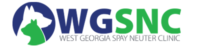 West Georgia Spay Neuter Clinic (Villa Rica, Georgia) | logo of white dog, green cat, blue circle, WGSNC