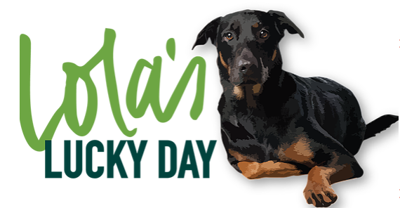 Lola's Lucky Day (Pearland, Texas) logo with dog
