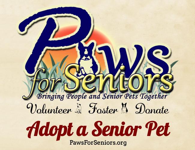 Paws For Seniors (Bealeton, Virginia) logo with dog plants sunshine