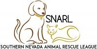 Southern Nevada Animal Rescue League (N Las Vegas, Nevada) logo is the drawing of a dog and a cat with “SNARL” above the cat