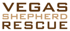 Vegas Shepherd Rescue (Las Vegas, Nevada) logo in brown outline