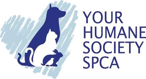 YOUR Humane Society SPCA (Lake Panasoffkee, Florida) logo with blue heart, cat, dog