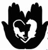 Colorado Animal Rescue (Glenwood Springs, Colorado) black & white logo with dog & cat in palms of two hands
