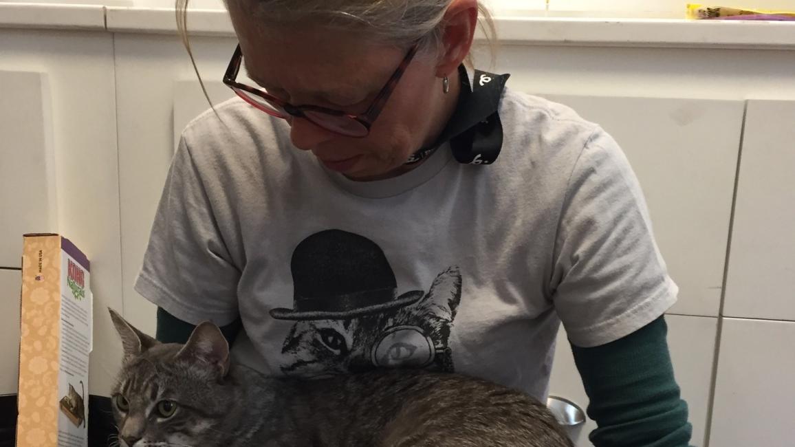 Debbie Guyer is a cat-focused volunteer at NKLA Pet Adoption Center.