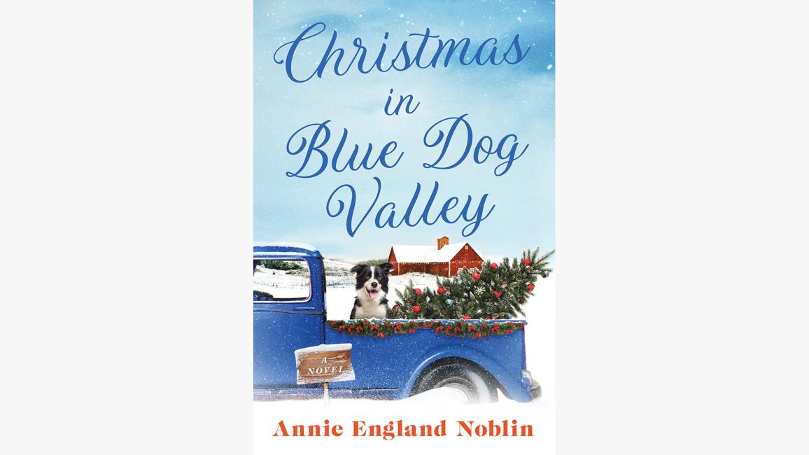 Front cover of the book, 'Christmas in Blue Dog Valley'