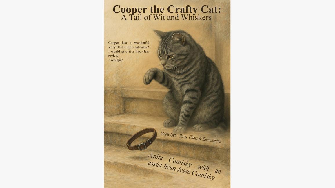 Cover of the book, ‘Cooper the Crafty Cat’