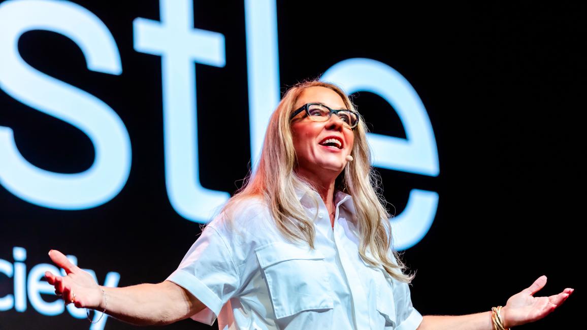 Best Friends CEO speaking to Best Friends National Conference attendees