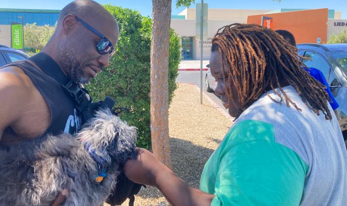 Sassy the dog reuniting with her family