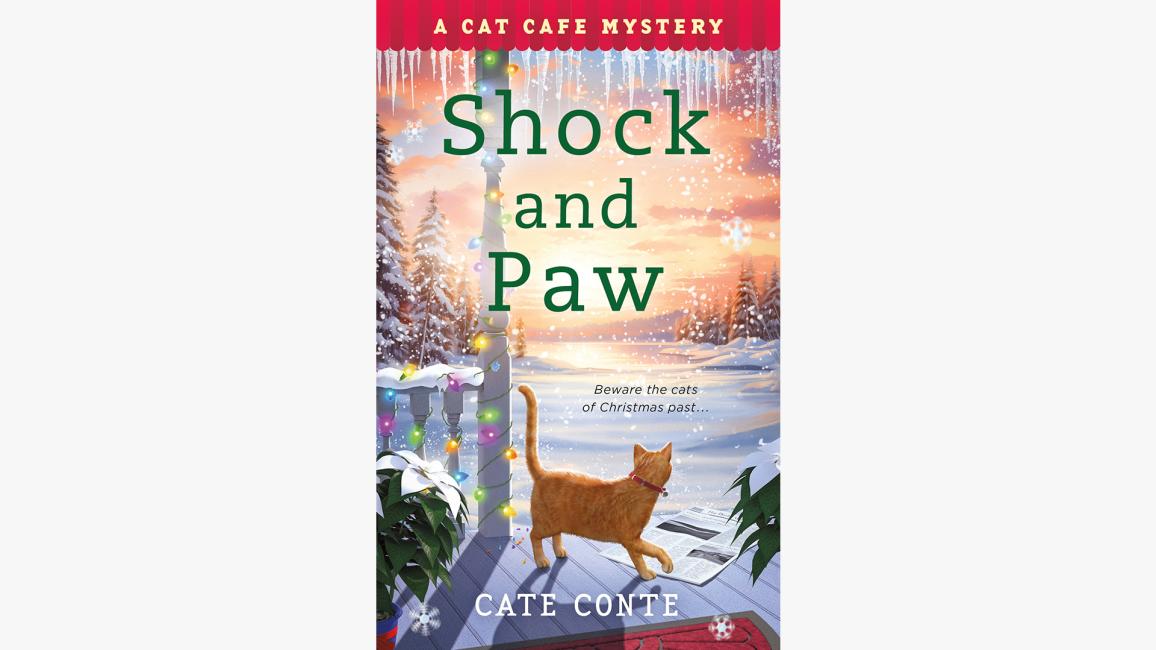 "Shock and Paw: A Cat Café Mystery" book cover