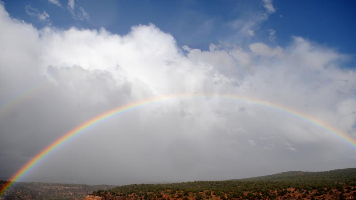 Rainbow over Angel Canyon