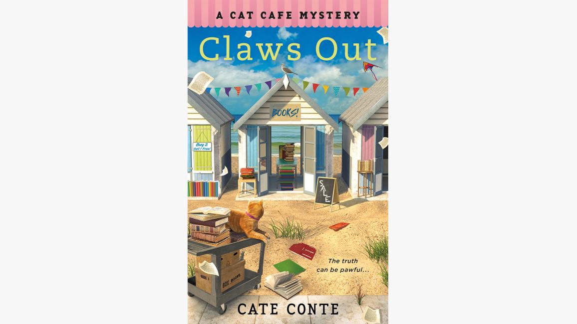 Cover of the book, 'Claws Out: A Cat Café Mystery'