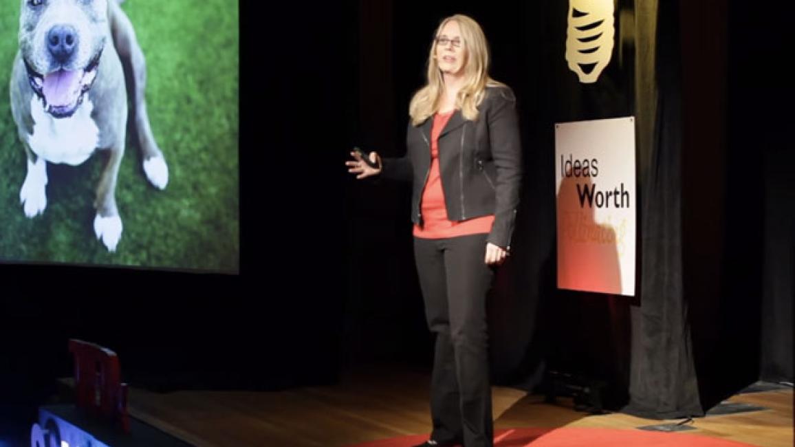 Julie Castle speaking at Tedx