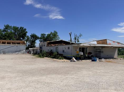 Destruction of the Animal Protective League shelter after the tornado