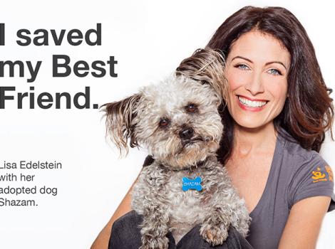 Lisa Edelstein and dog