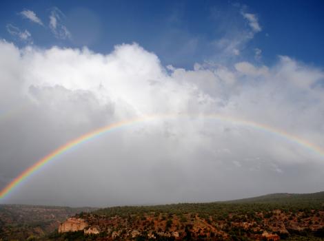 Rainbow over Angel Canyon