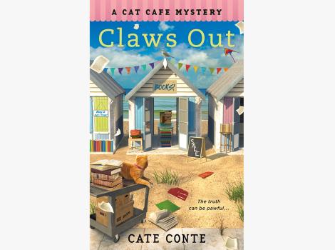 Cover of the book, 'Claws Out: A Cat Café Mystery'
