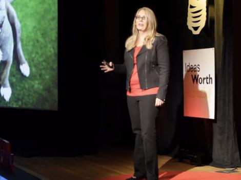 Julie Castle speaking at Tedx